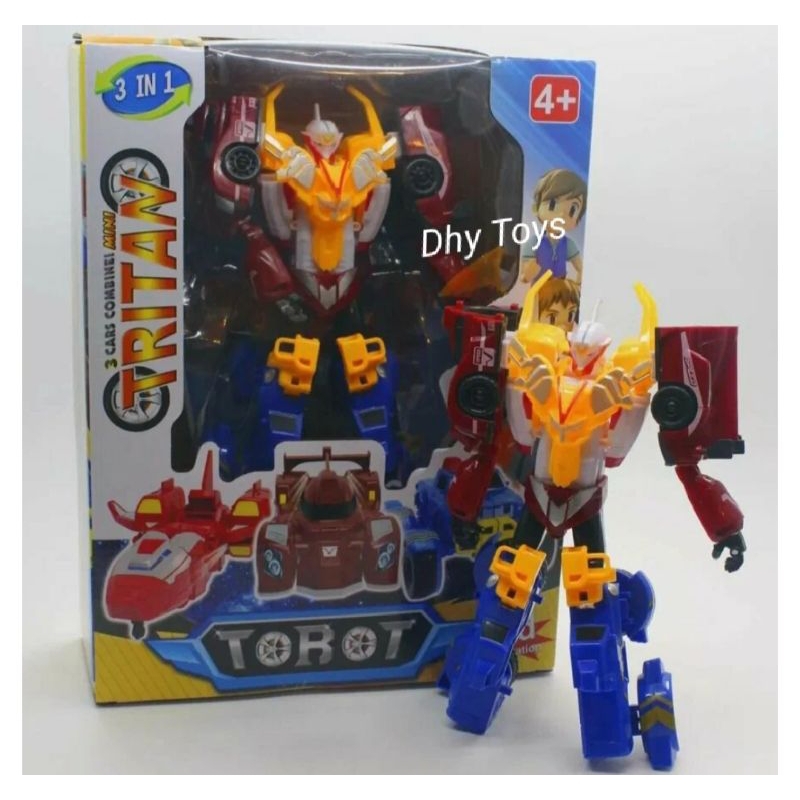 Mainan Robot Tobot Tritan 3 in 1 Galaxy Detectives Evolution Master V Robot Jadi Mobil