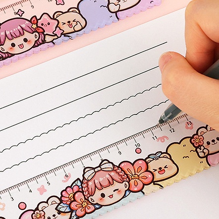 

PALING LARIS Penggaris Dengan Desain Gelombang Ruler Kreatif For School Stationery TLD88