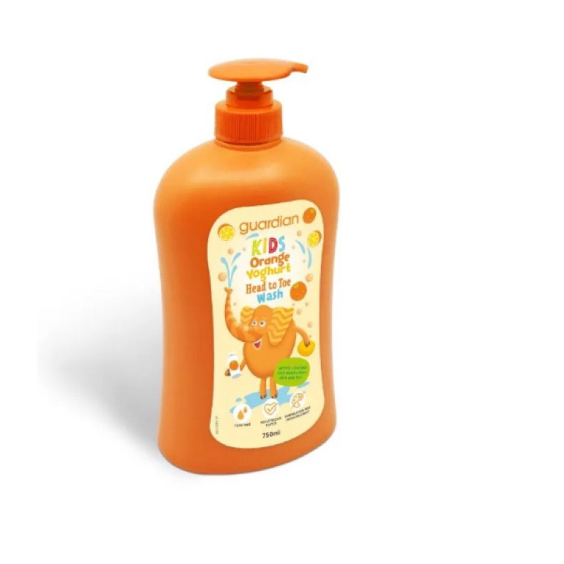 GUARDIAN KIDS ORANGE HEAD TO TOE WASH 750ml / GUARDIAN SABUN ANAK ORANGE
