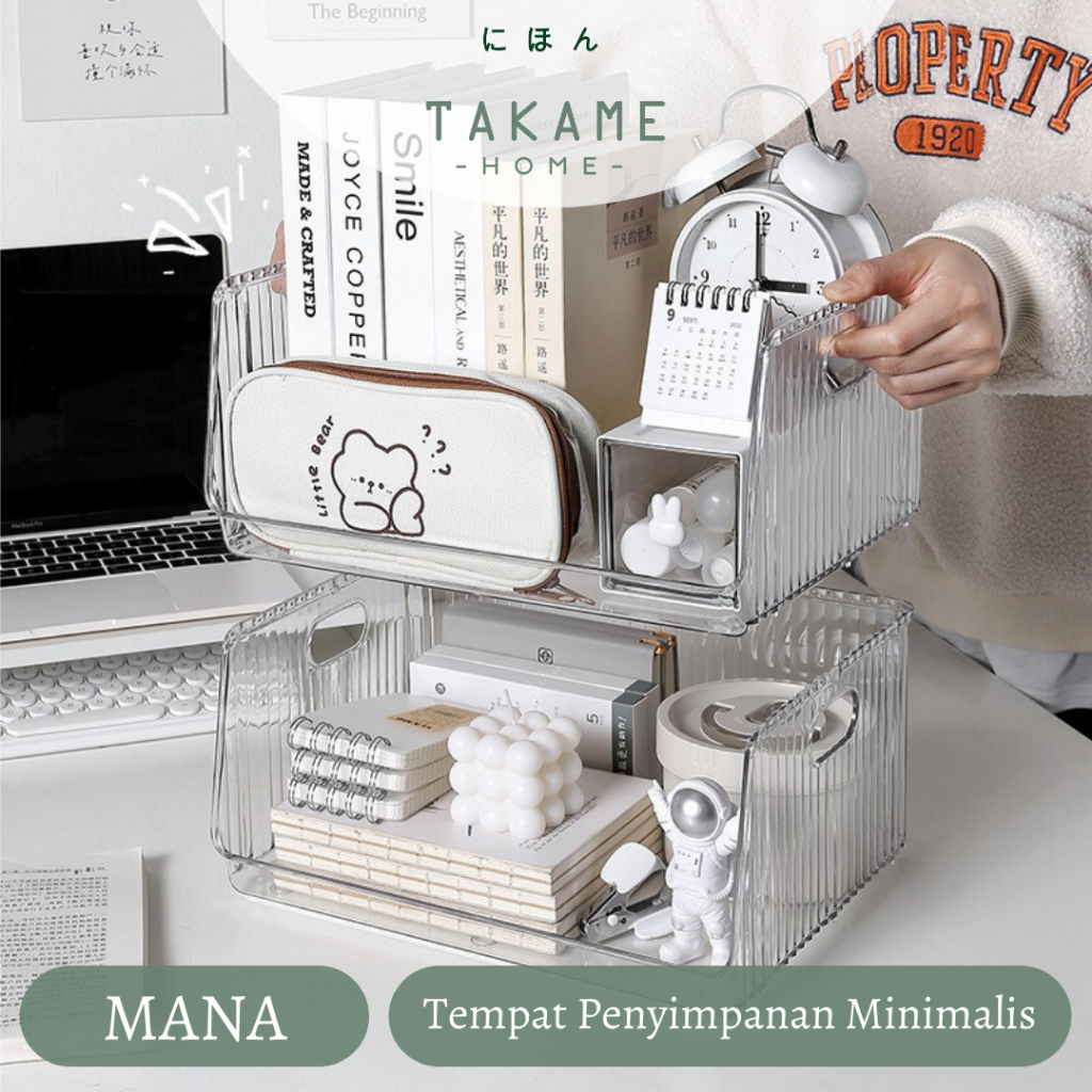 |TAKAME| MANA Organizer Skincare Acrylic Storage Make Up Stackable Perapi Tumpuk Kosmetik Plastik Ra