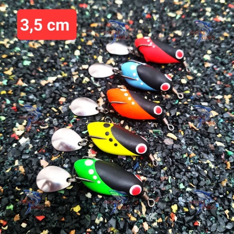Umpan Pancing Soft Frog 3,5 cm Lady Bug / umpan kodok karet