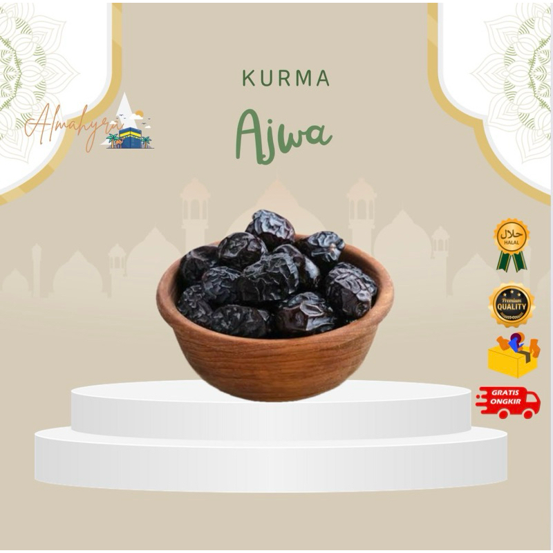 

KURMA NABI AJWA MADINAH / KURMA AJWA MADINAH 1KG |Oleh oleh Haji dan Umroh