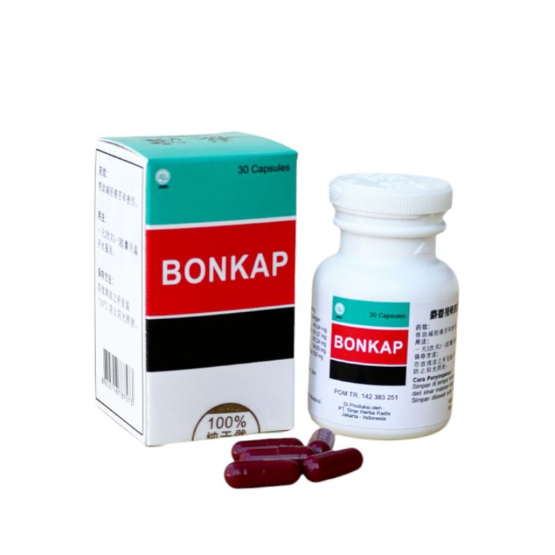 Bonkap - Obat herbal untuk meredakan nyeri dan memar BONKAP (THE MUSK FRACTURE BONE JOINING PILL) - 