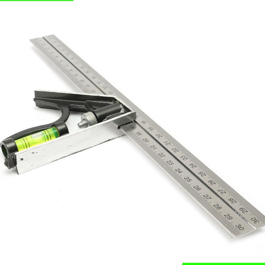 

SUPER BIG SALE Penggaris Siku L 12 Inch Kombinasi Waterpass Combination Square Lurus Sudut