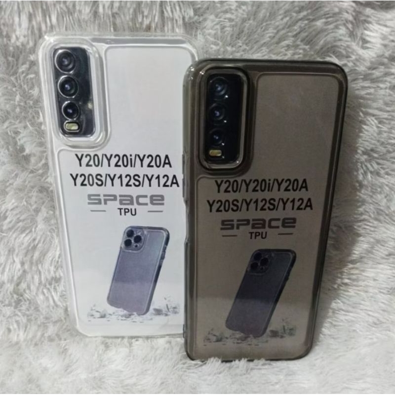 SoftCase Casing VIVO Y20/y20s/y12s/y12a Silikon Casing Bening Transparan TPU Sepase Pelindung Belaka