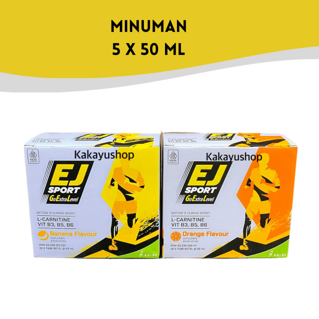 

EJ Sport Extra Joss Suplemen Kesehatan 5 x 50ml - Minuman