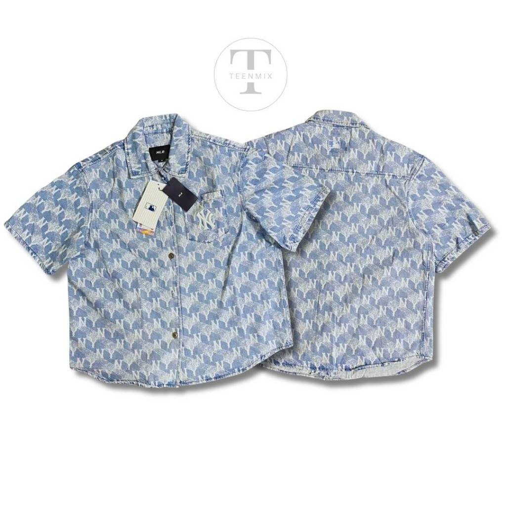 Baju Outer MLB Denim Outer / Jacket Short Jeans Baju Outer MLB Denim Atasan Pria & Wanita Unisex Bah