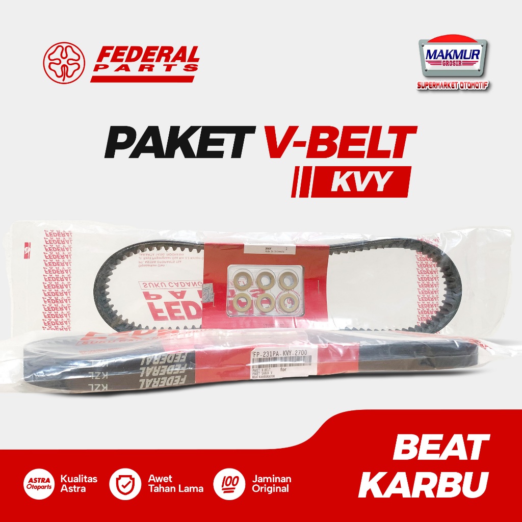 Paket VANBELT V-Belt BEAT KARBU (KVY) Original