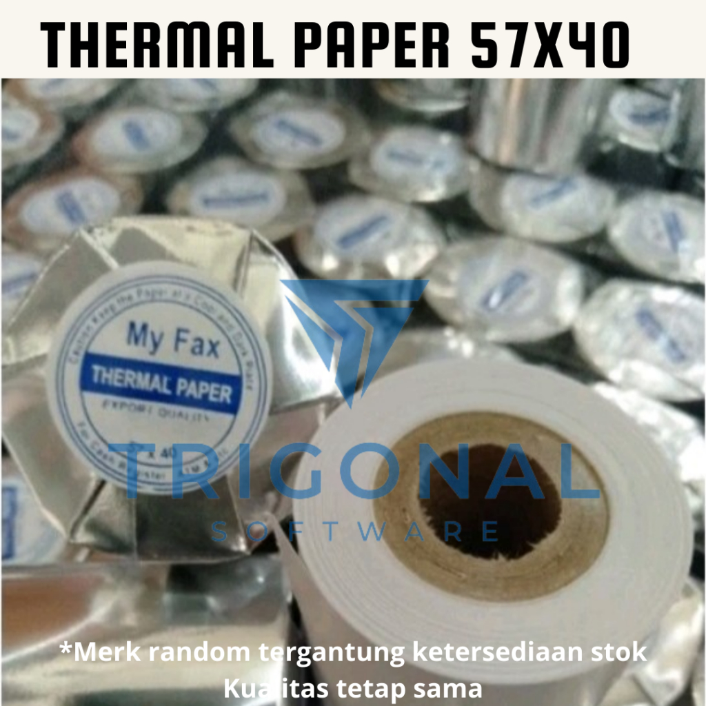 

KERTAS THERMAL PAPER ROLL UKURAN 57X40 / 58x40