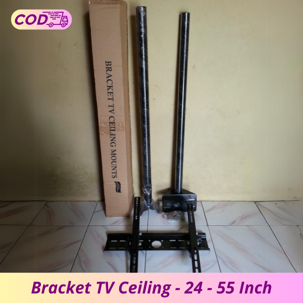 Bracket TV Ceiling / Bracket TV Gantung / Bracket TV Plafon / Ukuran 24 Inch / 32 Inch / 43 Inch / 5