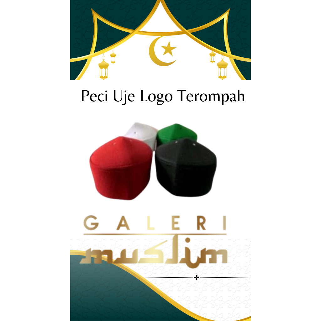 peci uje logo terompah / kopiah logo uje