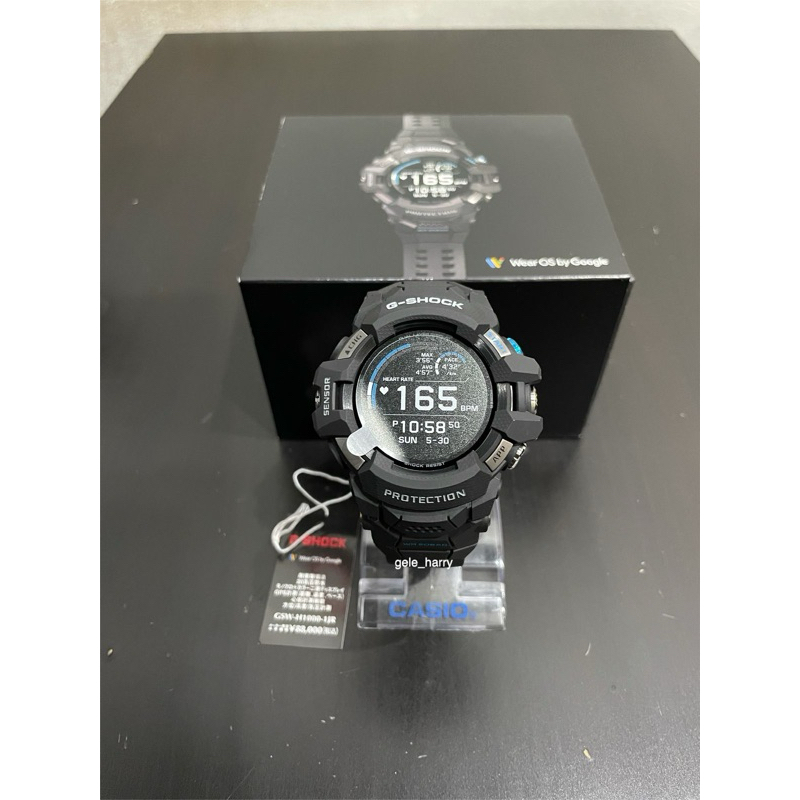 Casio GSW-H1000 Hitam, Smartwatch GPS G-Squad Pro 1.2 Inci Dual-Layer LCD