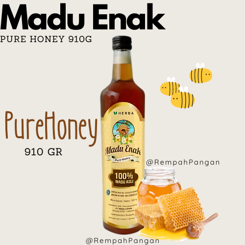 

MADU ENAK 910 gr Pure Honey 100% MADU ASLI