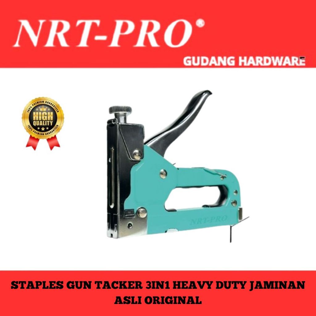 

NRT-PRO staples gun tacker 3in1 heavy duty jaminan asli original