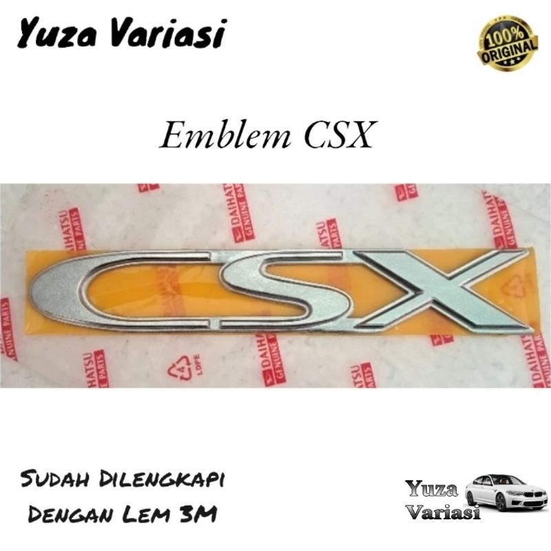 EMBLEM CSX ORIGINAL DAIHATSU TARUNA/EMBLEM BAGASI DAIHATSU TARUNA CSX