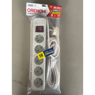 Colokan Terminal 5 lubang panjang kabel 5 meter ( siap pakai) ORENCHI ( COLOKAN TERMINAL )
