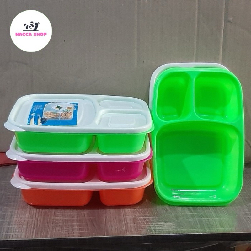 Kotak Makan Plastik New Cornelius / Lunch Box / Ompreng Nasi / Toples Makanan