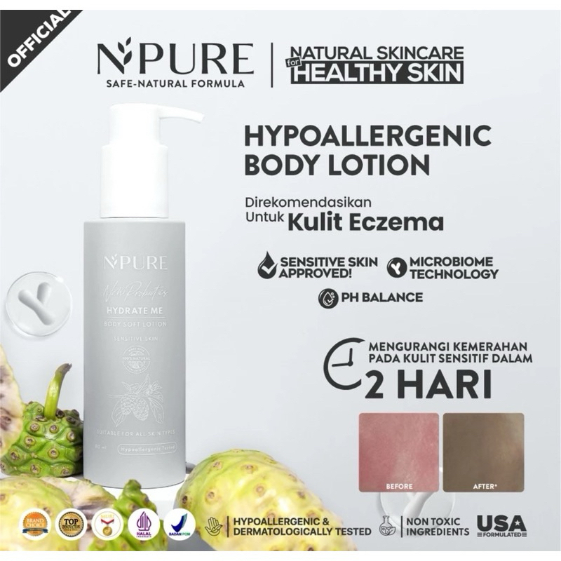 NEW BARU BPURE BODY LOTION NONI