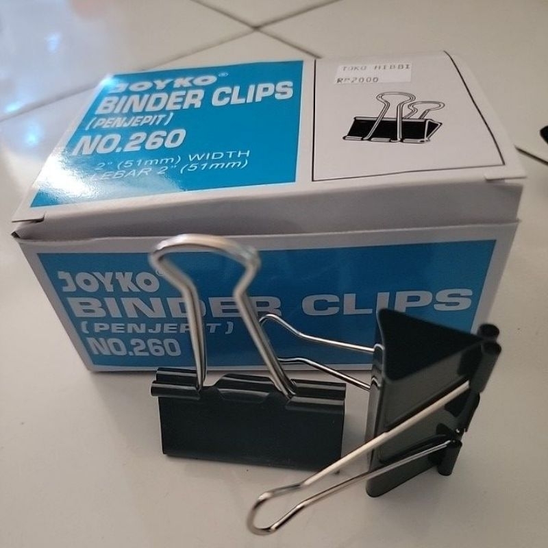 

0BINDER CLIP JOYKO NO 260 ( KLIP KERTAS )