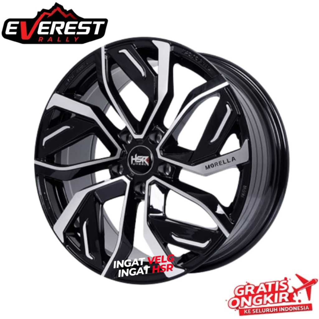 VELG RACING HSR MORELLA RING 18 LEBAR 8 UNTUK MOBIL INNOVA, ZENIX