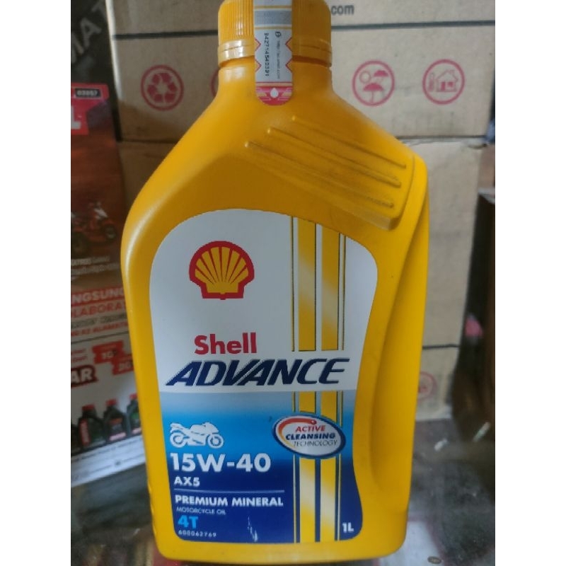 OLI MESIN SHELL ADVANCE AX-5 1liter 100% ORIGINAL