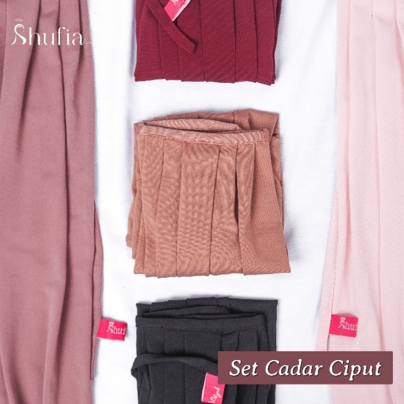 Set Ciput dan Cadar Tali Rempel || set Ciput Cadar Jersey Premium || SHUFIA HIJAB