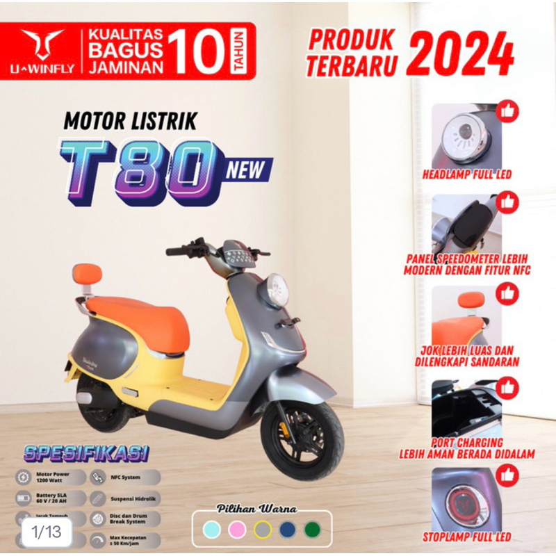 MOTOR LISTRIK UWINFLY T80