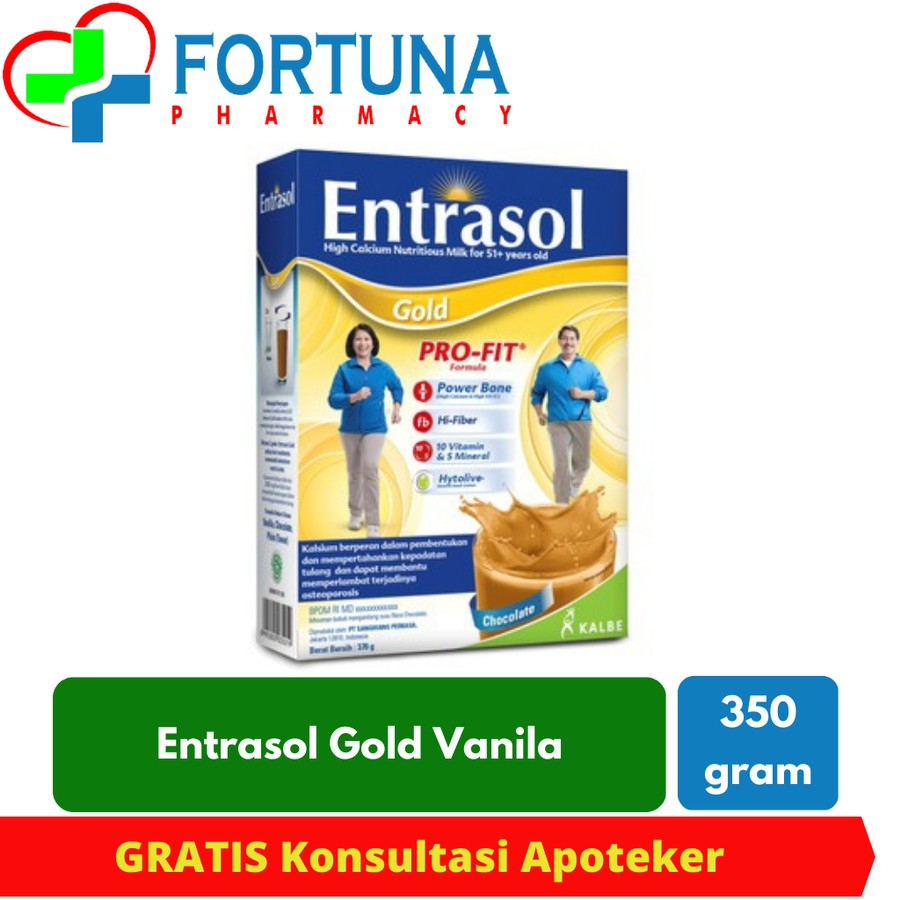 

Susu Entrasol Gold Vanila 350 gram