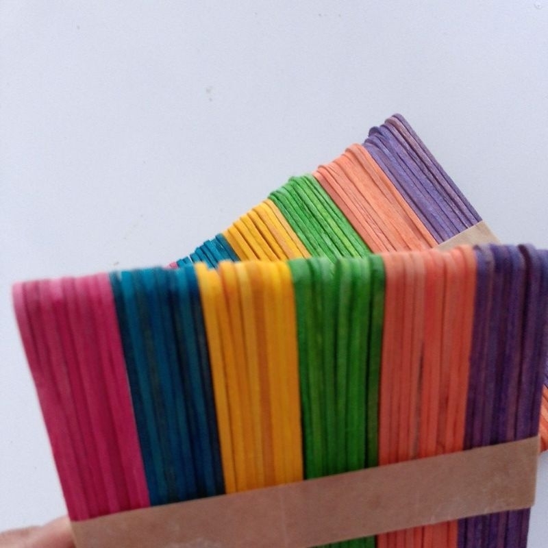 Stik es krim warna warni / stik es krim tebal / stik es krim jumbo