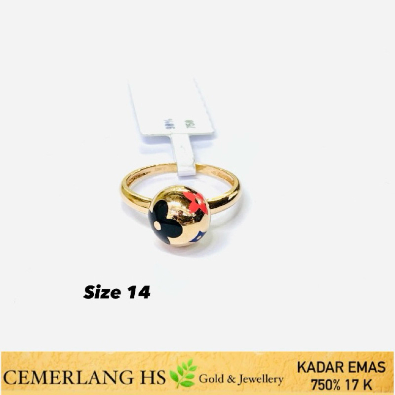 cincin emas fashion italy 17k