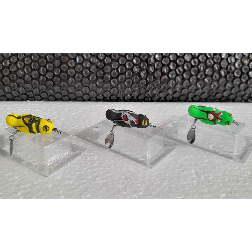 soft frog 4,5 cm geol umpan casting ikan gabus umpan tiruan
