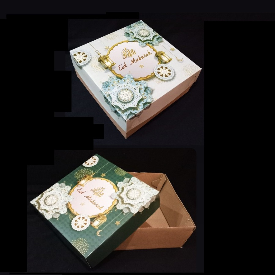 

(5 Pcs) Dus Chiffon Cake Kotak Kue Marmer Lebaran Box Puding Lapis Legit Idul Fitri 18x18x10 Cm
