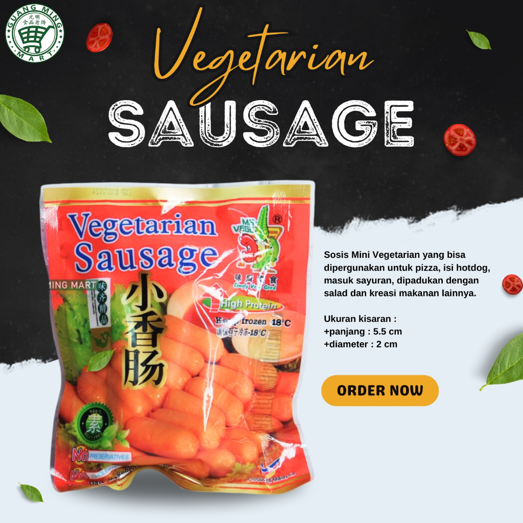 

Vegetarian Sausage 240gr / Sosis Vegetarian