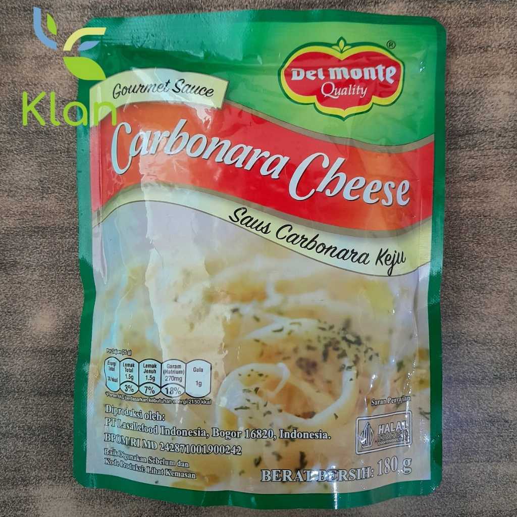 

DEL MONTE CARBONARA CHEESE/ DELMONTE SAOS CARBONARA KEJU 180 GR/ SAUS KARBONARA KEJU 180GR