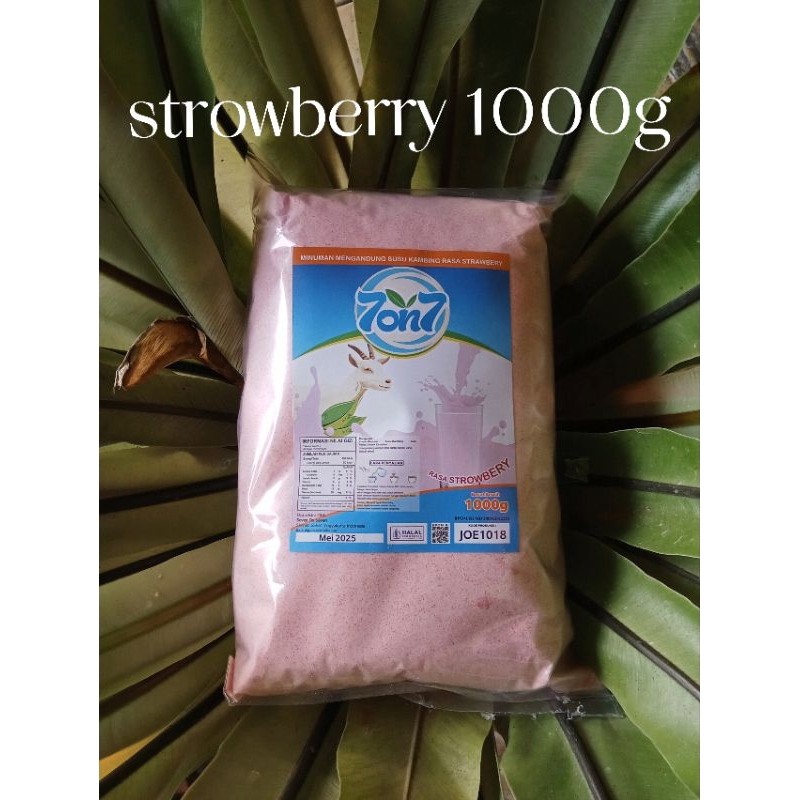 

Susu Kambing Etawa 7on7 Rasa Strawbery 1000gram | Susu Kambing Etawa Seven On Seven Strawbery 1kg