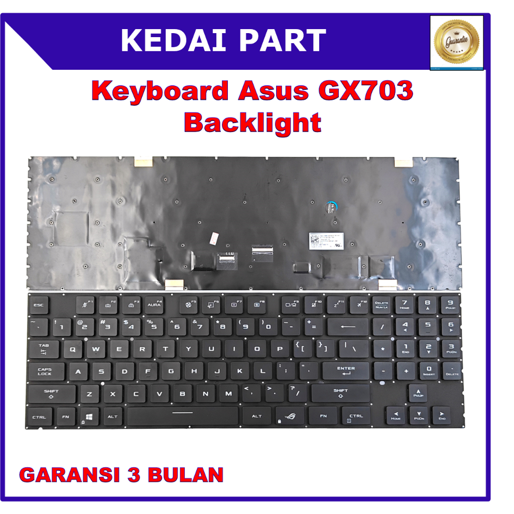 Keyboard Asus ROG Zephyrus S17 GX703 GX703H GX703HM GX703HR GX703HS GX703HSD GX703HS-XB98 Backlight