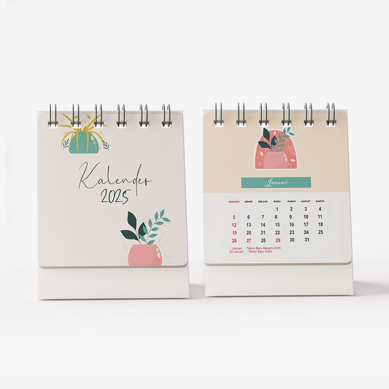 

KALENDER MEJA 2025 AESTHETIC DESAIN PLATE