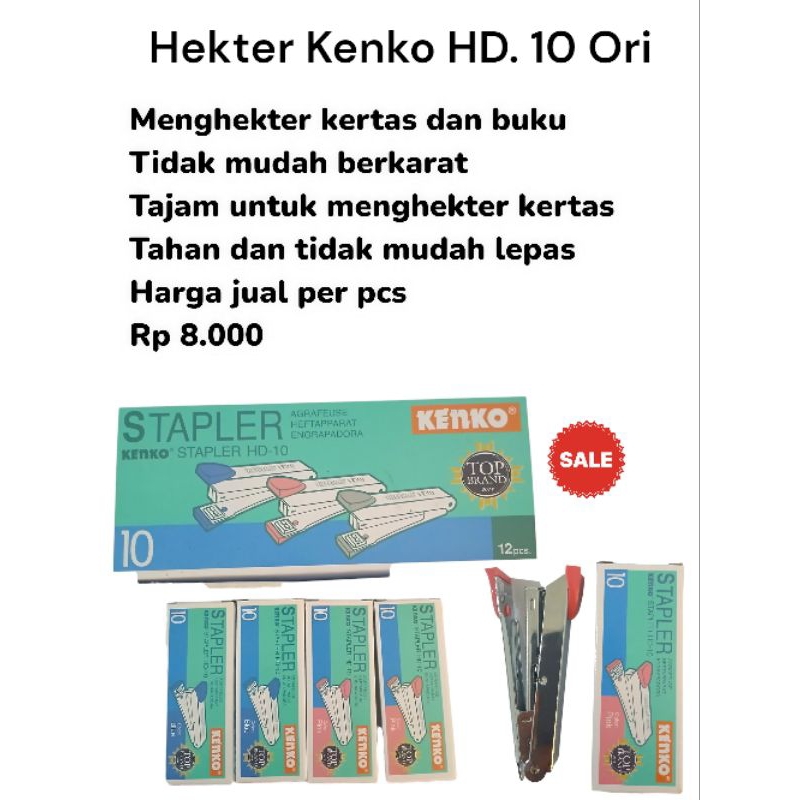 

{APM}Hekter/ Stapler Merek Kenko HD. 10 Ori