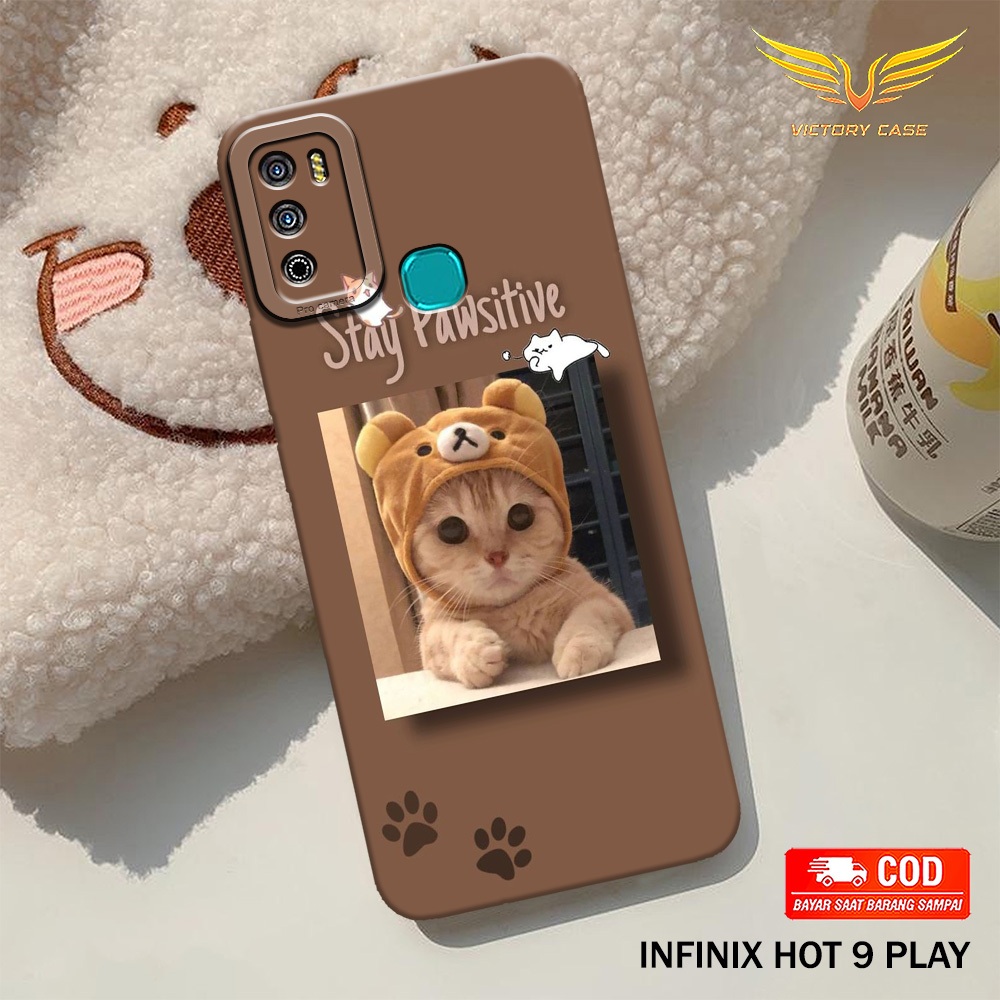 New Kucing Case - Softcase Infinix Hot 9 Play - Terbaru - Case Hp Infinix Hot 9 Play - Casing Infini