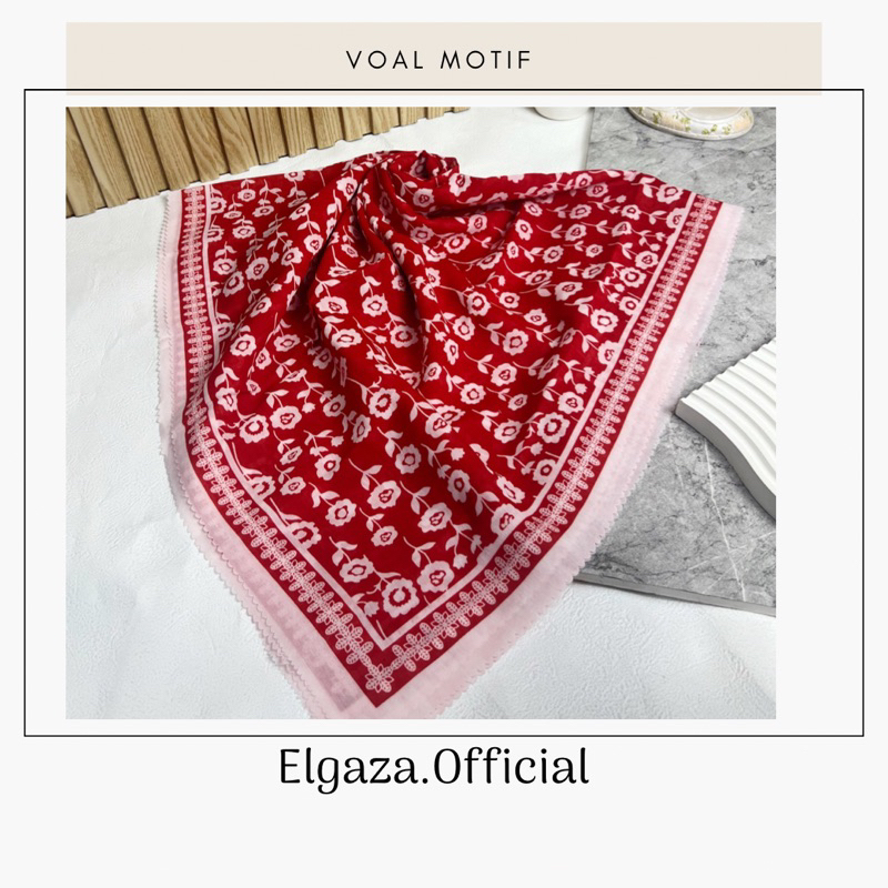 Voal Motif Merah Putih