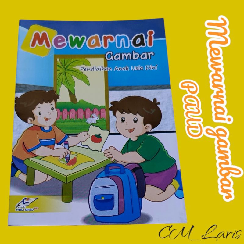 Buku Khusus PAUD mewarnai gambar Buku PAUD/KB