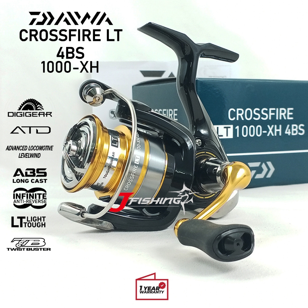 Reel DAIWA CROSSFIRE LT 4BS 1000s/d 6000 | Kolam Sungai Laut | Resmi | J FISHING STORE