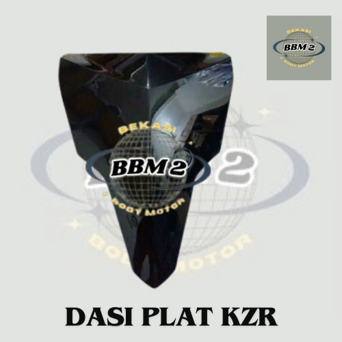 Dasi Plat tameng kecil dudukan nomor plat motor vario 125 lama 64302-KZR warma hitam non original