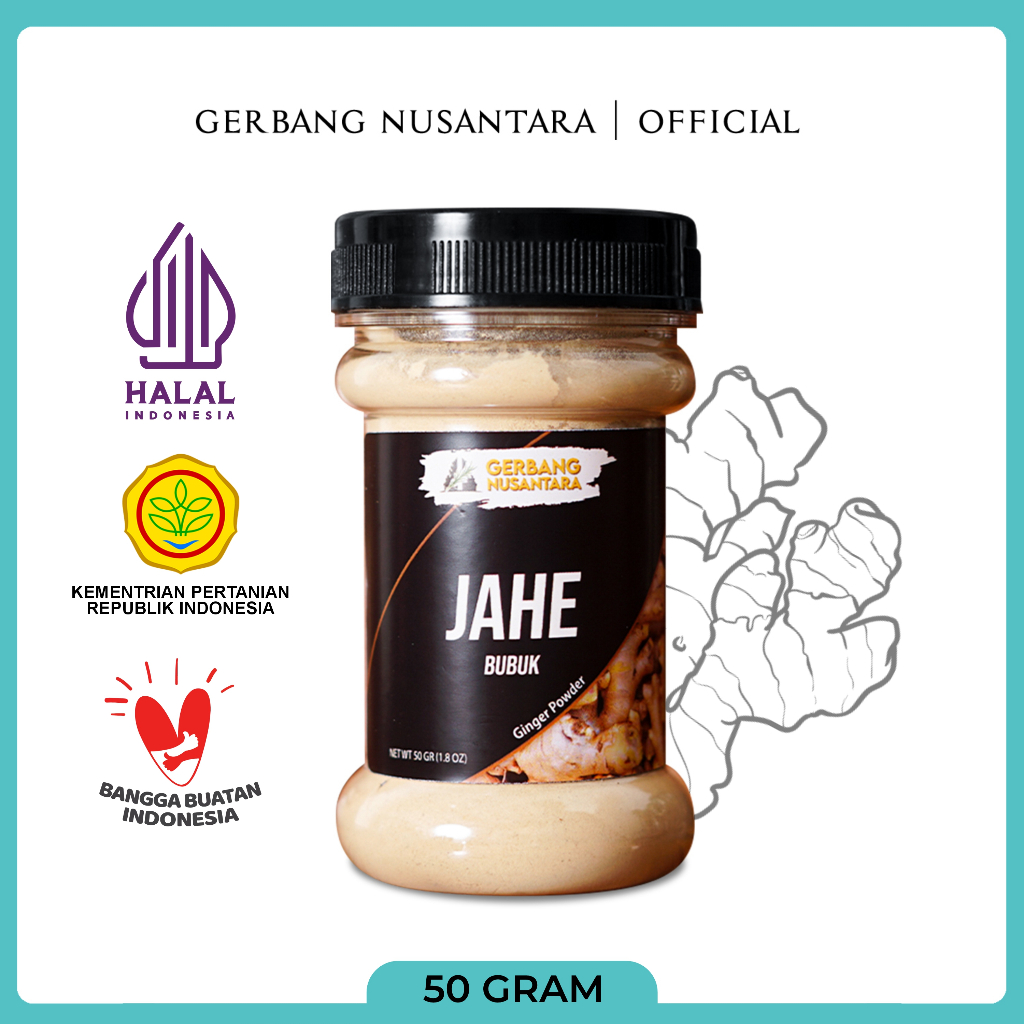 

Gerbang Nusantara - Jahe Bubuk Bumbu Masak Dapur Rempah 50gr