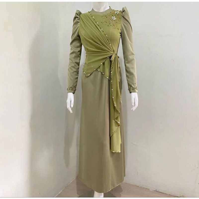 Dress Bridesmaids,Dress Kondangan,Dress Pesta Simple Mewah dan Elegan