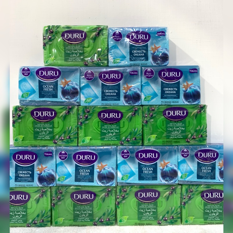 [BPOM] Sabun Arab DURU ORIGINAL Natural Olive Savon De Marseille & Ocean Fresh ~ Sabun Mandi Duru Mi