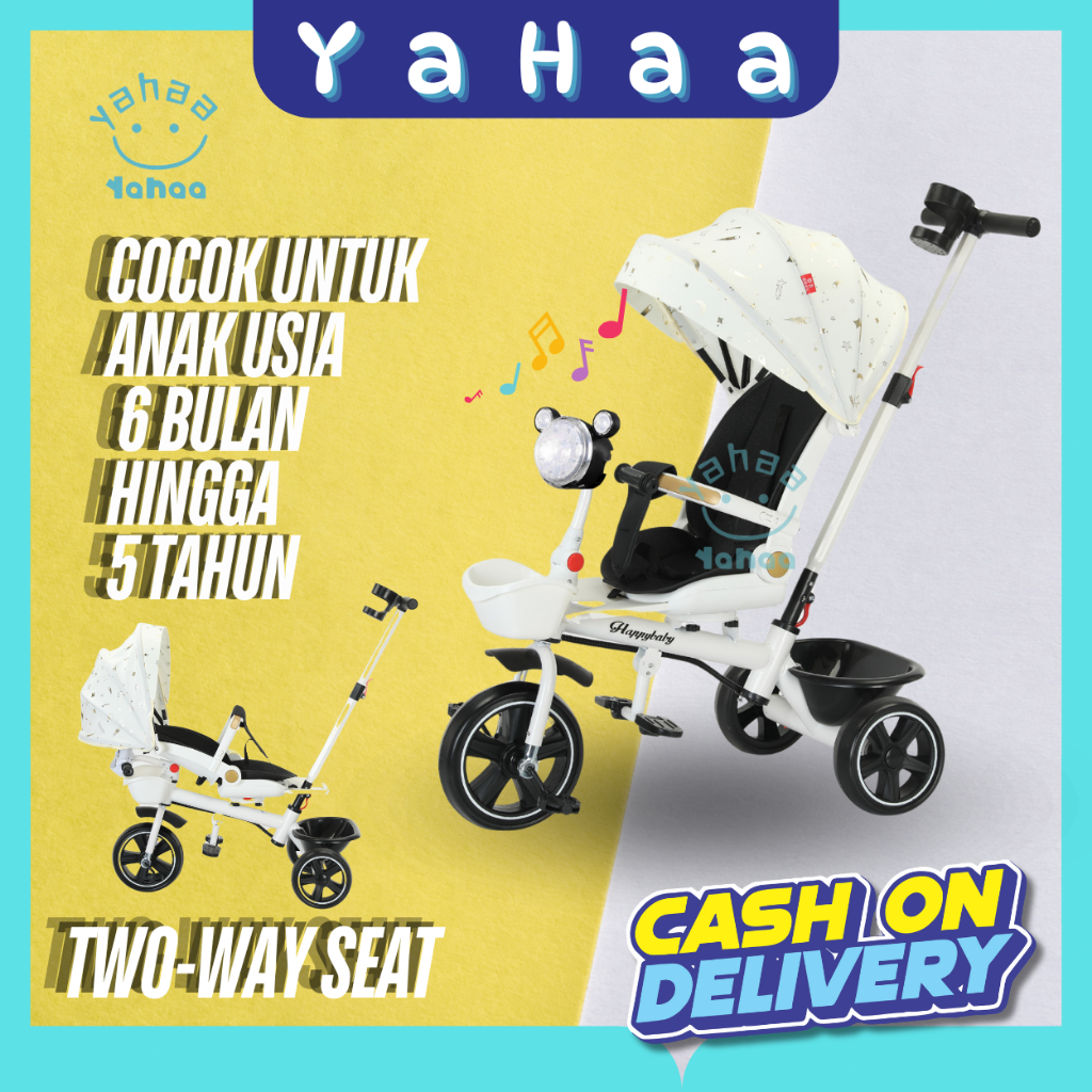 YAHAA  Sepeda roda tiga anak 1 tahun sepeda roda 3 bayi  tricycle  anak sepeda anak roda 3