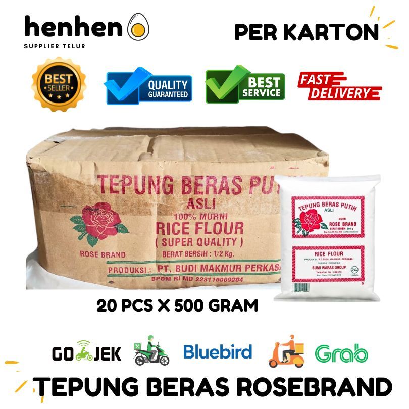 

TEPUNG BERAS ROSEBRAND 1 KARTON ISI 20 PCS X 500GRAM