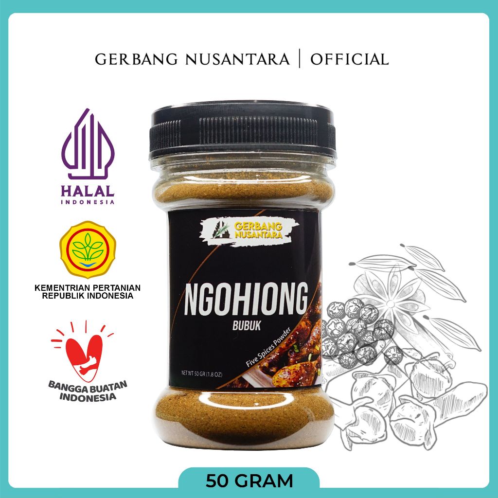 

Gerbang Nusantara - Ngohiong Bubuk Bumbu Masak Dapur Rempah 50gr