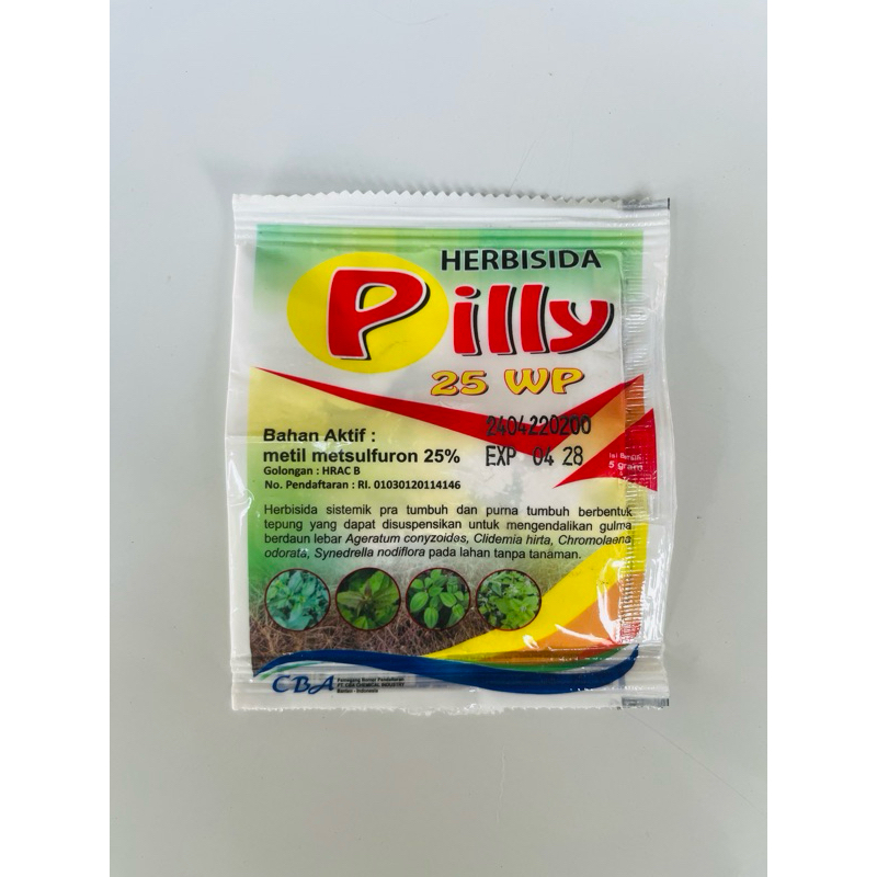 Herbisida Pilly 25WP 5gr herbisida sistemik pra tumbuh